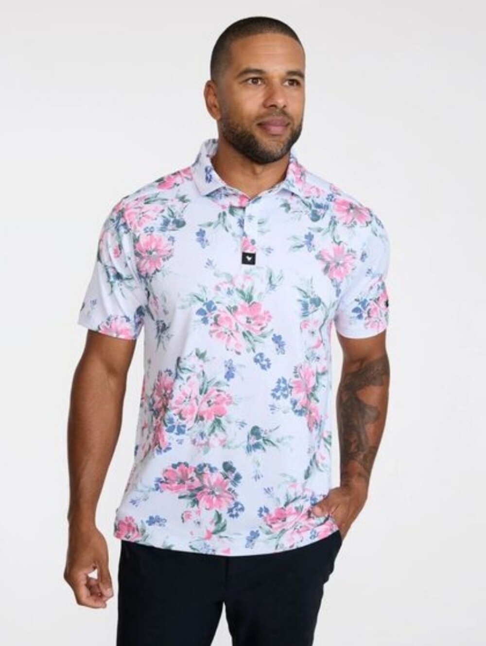 Bad Birdie Mens Spring Showers Core Performance Polo Size XXL, NWT